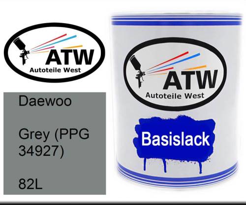 Daewoo, Grey (PPG 34927), 82L: 1L Lackdose, von ATW Autoteile West.